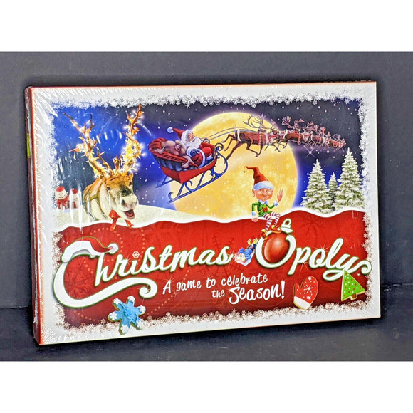 Christmas Opoly Board Game - Christmas XMAS Theme Monopoly BRAND NEW SEALED - Picture 1 of 3
